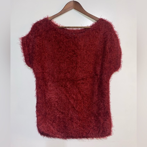 Jennifer Lopez Lurex Faux-Fur Sweater - size small - Picture 1 of 3